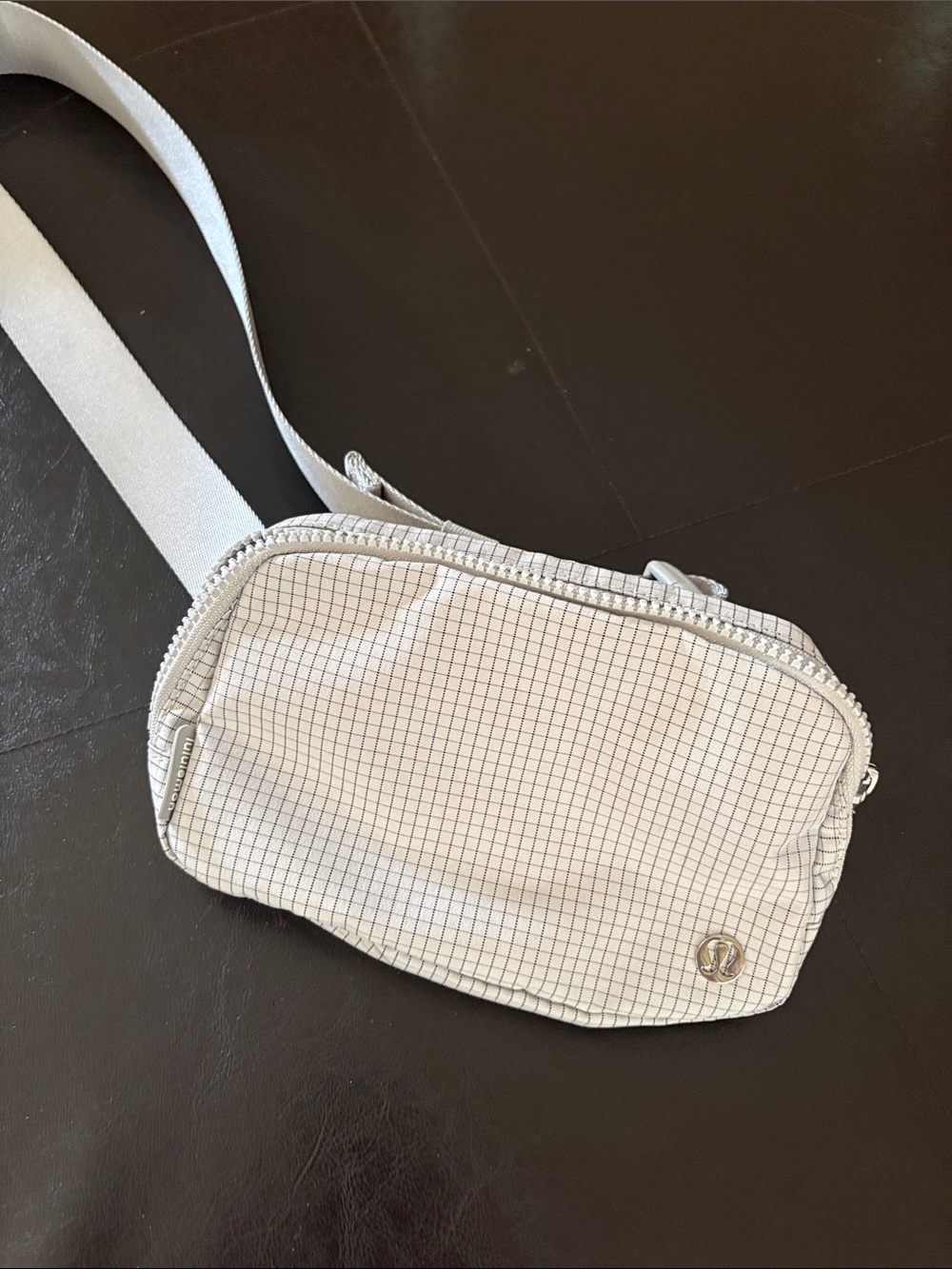 lululemon athletica gray Grid Crossbody Bag